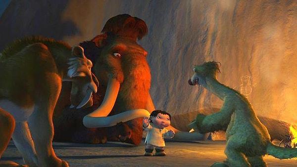 1. 2002 yapımı 'Buz Devri' filmindeki baş karakterler dört ana plasentalı memeli grubunu temsil ederler: Xenarthra (Tembel Hayvanlar), Afrotheria (Mamutlar), Laurasiatheria (Kılıç Dişli Kaplanlar) ve Euarchontoglires (İnsanlar).