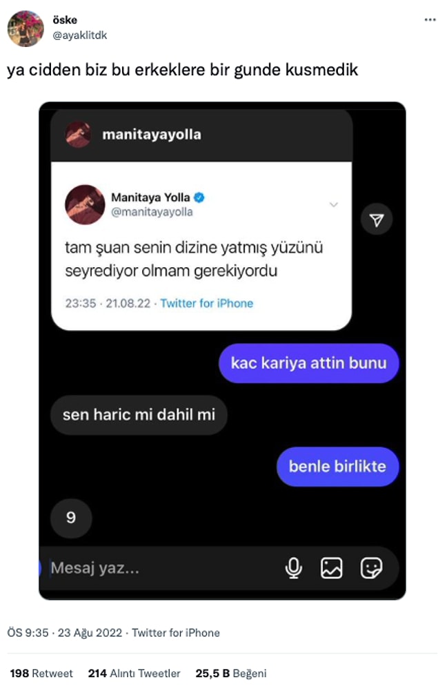 5. Bir de açık sözlü.