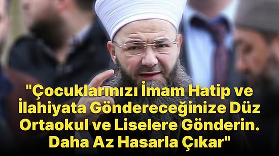 Cübbeli Ahmet: 'Çocuklarınızı İmam Hatip'e Göndereceğinize Düz Okula Gönderin, Daha Az Hasarla Çıkar'