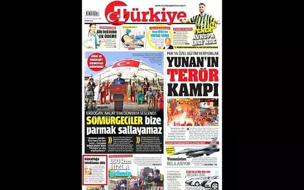 Türkiye Gazetesi "Küstahlığa Tutuklama Çıktı"