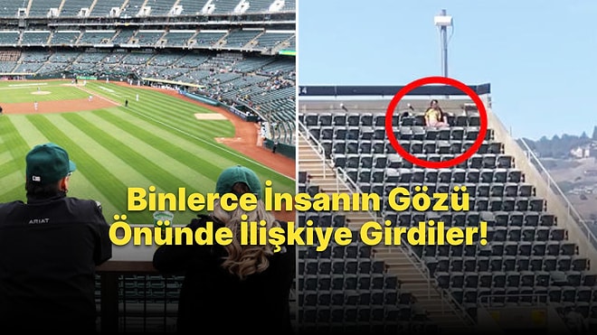 Tribünde Binlerce İnsanın Gözü Önünde İlişkiye Giren Çiftin 'Yok Artık' Dedirten Görüntüleri