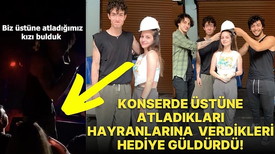 Müzik Grubu Skapova'nın Konserde Üstüne Atladıkları Kadın Hayranlarına Verdikleri Hediye Herkesi Güldürdü