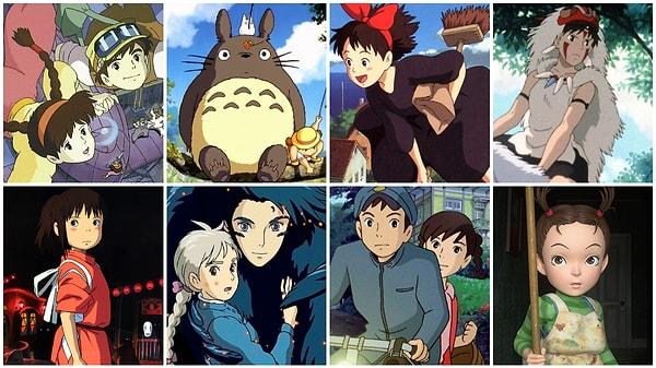 1985 yılında Hayao Miyazaki'nin önderliğinde kurulan Studio Ghibli, şimdiye kadar izlediğimiz en güzel çizgi filmleri yayınladı.