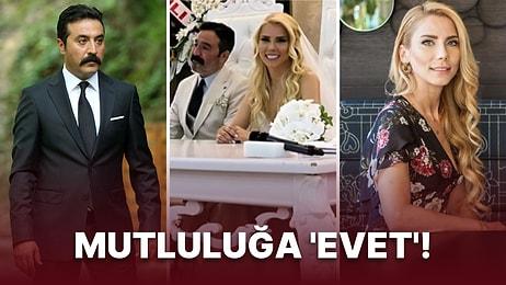 Ünlü Oyuncu Mustafa Üstündağ ile Gazeteci Tuba Kalçık Sade Bir Törenle Evlendi
