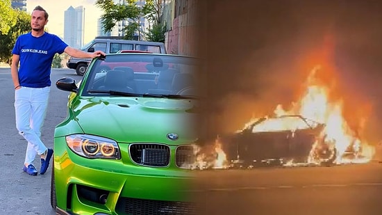 Sosyal Medya Fenomeni Harun Taştan'ın Otomobili Yandı