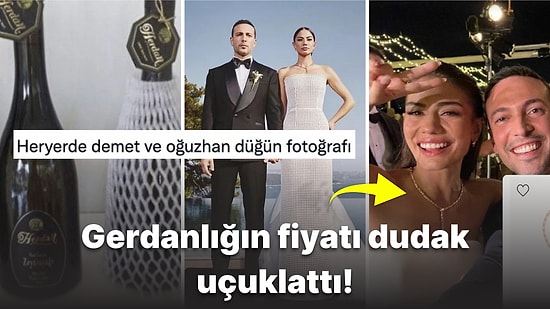Oğuzhan Koç ile Dünyaevine Giren Demet Özdemir'in Pahalı Gerdanlığı ve Gelinlikleri Çok Konuşuldu!