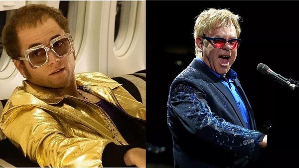 7. "Rocketman" fiminde Elton John'u canlandıran Taron Egerton.
