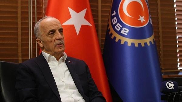 Türk-İş Genel Başkanı Ergün Atalay, 8.000 TL brüt ücretle çalışan bir kişinin gelirinin kesintilerle ocak ayına kadar nette 6.395 TL'ye düştüğünü belirtti.
