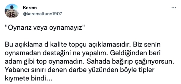 İrfan Can Kahveci'nin yaptığı açıklamaya gelen tepkiler ise şöyleydi:👇