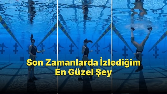 Michael Jackson'ın Smooth Criminal Şarkısı Eşliğinde Su Altında Moonwalk Yapan Kadının Muhteşem Performansı