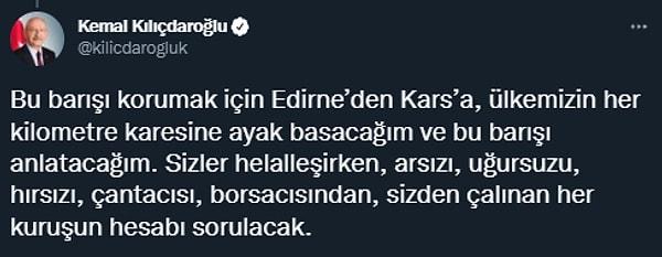 Dün gençlere hitaben temkin telkin eden CHP lideri Kemal Kılıçdaroğlu'nun tweetlerinde borsacılar da geçmişti.👇