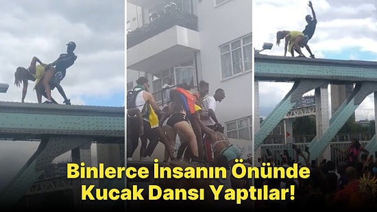 Londra'nın En Ünlü Festivalinde, Binlerce İnsanın Önünde Kucak Dansı ve Twerk Yapan Çift