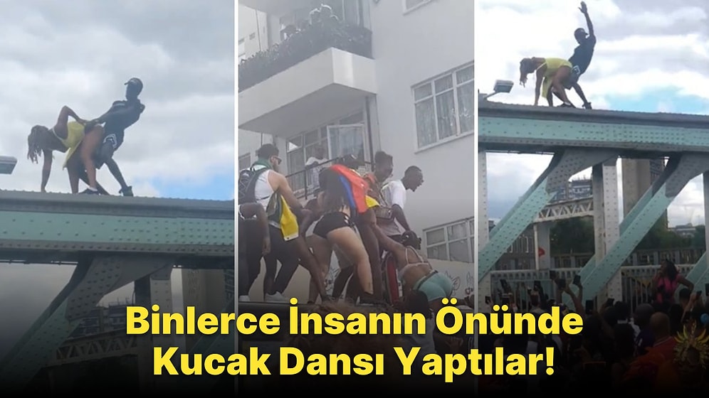 Londra'nın En Ünlü Festivalinde, Binlerce İnsanın Önünde Kucak Dansı ve Twerk Yapan Çift
