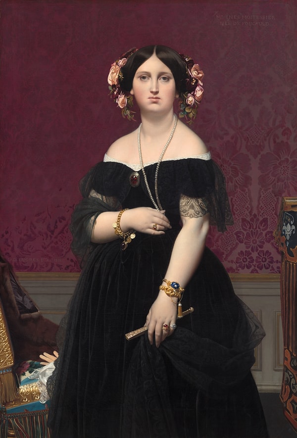 4. Jean-Auguste-Dominique Ingres - Madame Moitessier (1851)