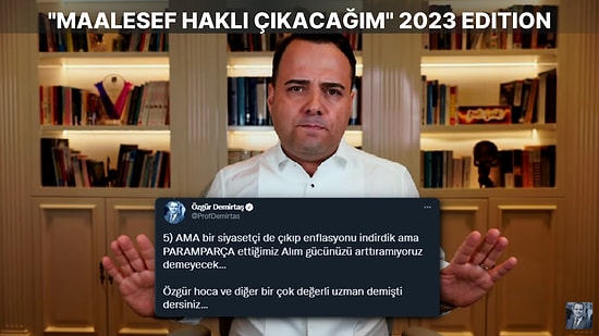 Yine Haklı Çıkar mı? Özgür Demirtaş Enflasyonun Ne Zaman ve Nasıl Düşeceğini Açıkladı: "Demişti Dersiniz"