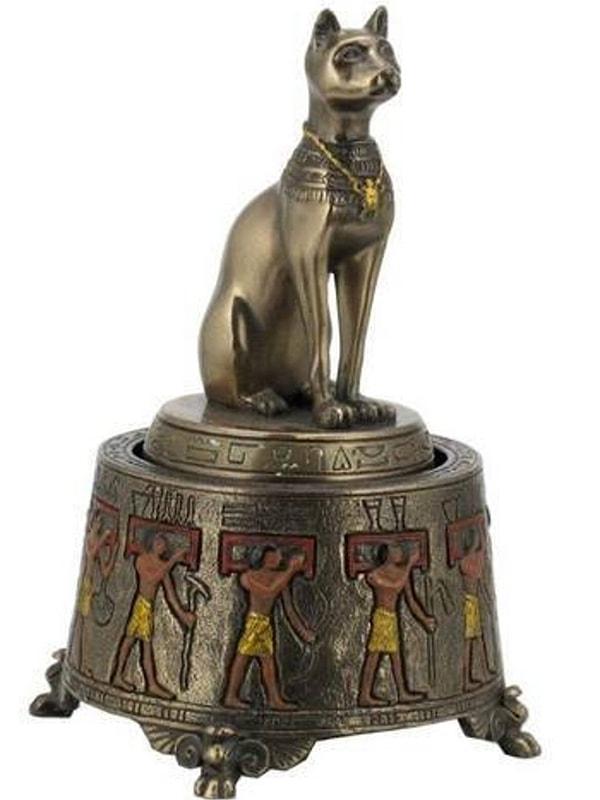 2. Mısır kedili müzik kutusu.
