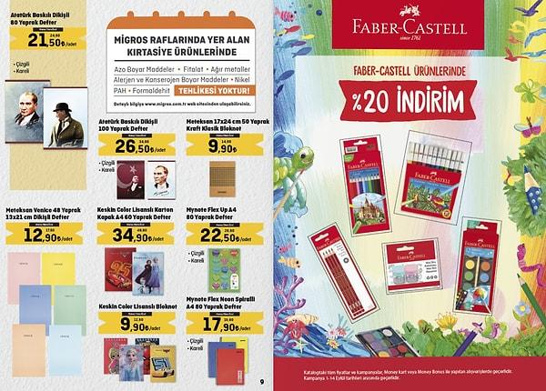 50. Faber Castell ürünleri %20 indirimli.