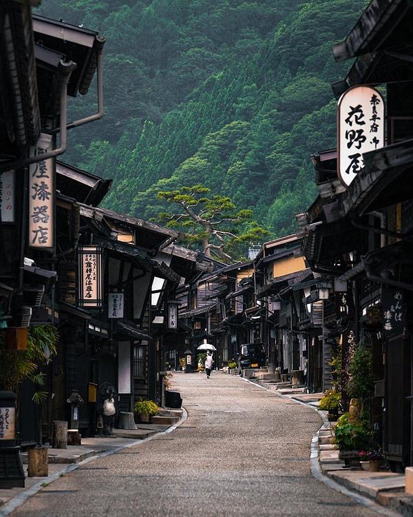 11. Nagano şehrinden bir sokak 🌳