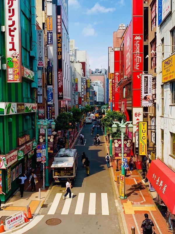 19. Renkli Tokyo sokakları