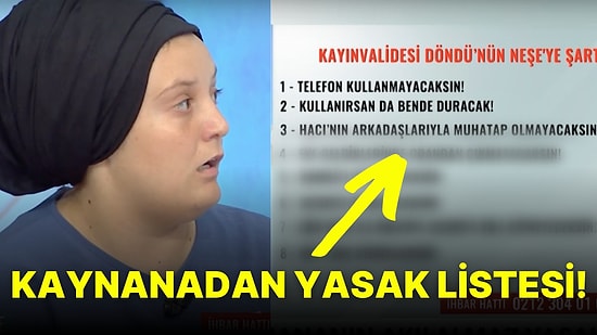 Gelin mi Köle mi? Serap Paköz'ün Programında Yer Alan 'Kaynana Yasakları' Listesi