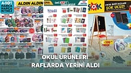 Okul Hazırlıkları Başladı! A101, BİM, ŞOK ve MİGROS'ta Satışta Olan Okul Ürünleri