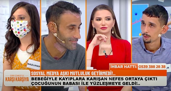 Ertesi gün Nefes yayına gelmeyi kabul etti ve kendisini ifade etti. İlk eşinden 3 çocuğu olan, dışarıda kaldığı için Hasan'dan çocuk yapan Nefes, Bülent'le de bir sosyal medya uygulamasında tanışmış!