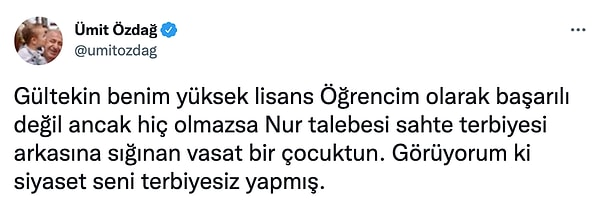 Özdağ tartışmayı 'Siyaset seni terbiyesiz yapmış' ifadesiyle noktaladı!