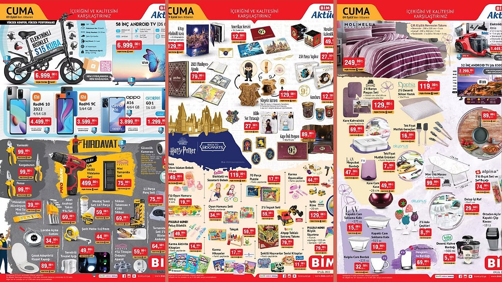 6 - 9 Eylül BİM Aktüel İndirim Kataloğu