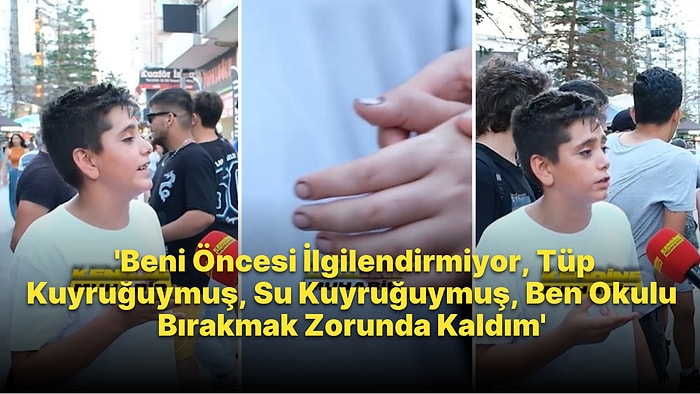 14 Yaşında Sanayide Çalışmak Zorunda Kalan Çocuk: 'Okulu Bırakmak Zorunda Kaldım, Beni Öncesi İlgilendirmiyor'