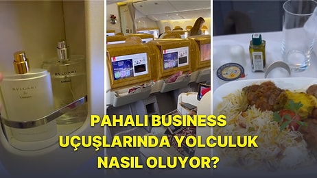 Nasip Olur mu? 48 Bin 600 TL'lik Business Uçuşunda Yapılan Servisi Görünce Fakirliğinize Bir İç Çekeceksiniz