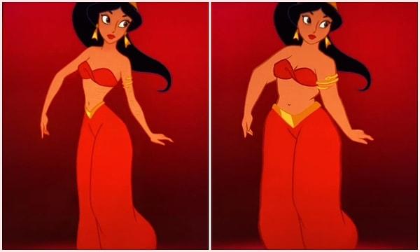 1992 yılında Disney tarafından yayınlanan başka bir yapım olan Aladdin'deki Prenses Jasmine'e bir bakın.