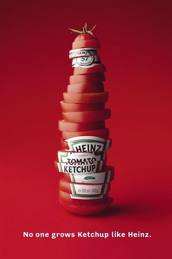 6. Heinz'den domatesin sapı bile tepesinde duruyor diyeceğiniz ketçap şişesi.