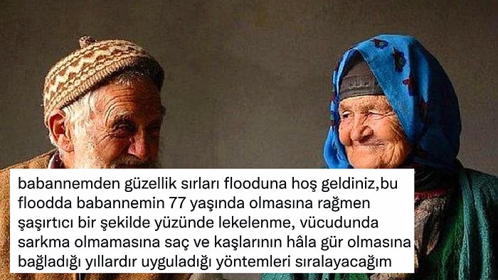 77 Yaşındaki Bebek Ciltli Babaannesinin Güzellik Sırlarını Paylaşan Kullanıcı Sosyal Medya Gündeminde