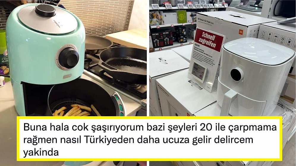 Almanya'da 50 Euro Olan Airfryer Ürünü İçin Türkiye'de Alınan Vergi Karşısında Sinirleriniz Hoplayacak