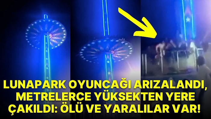 Hindistan'da Bulunan Lunaparkta Arızalanan Oyuncak Metrelerce Yüksekten Yere Çakıldı: Ölü ve Yaralılar Var