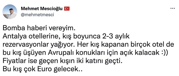 6. Ve biz yine bir yıl boyunca bir hafta tatil yapabilmek için çalışacağız.