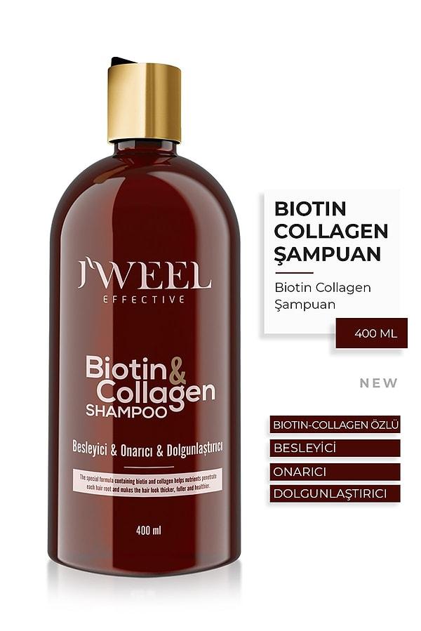 7. J'Weel Onarıcı Güçlendirici Dökülme Karşıtı Biotin ve Collagen Şampuan
