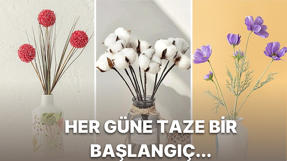 Yemek Masasının Üzeri Boş Durmasın Diye Alabileceğiniz Yapay Çiçekler