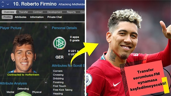 Liverpool Yıldızını Bu Oyuna Borçlu! Roberto Firmino'nun Ucu Football Manager'a Dayanan Keşfedilme Hikayesi