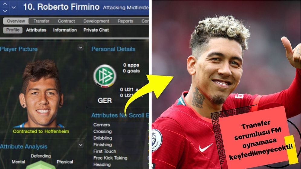 Liverpool Yıldızını Bu Oyuna Borçlu! Roberto Firmino'nun Ucu Football Manager'a Dayanan Keşfedilme Hikayesi