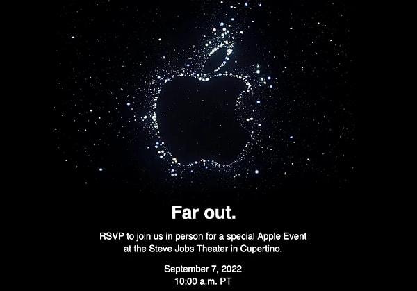 Ve gelelim iPhone 14 serisi için paylaşılan yıldızlarla çizilmiş Apple logosu şeklindeki davetiyeye. Bu davetiyenin iPhone 14 serisinde kullanılacak yeni lenslerle gece yıldızları çok net bir şekilde çekebileceğimiz anlamına geldiği düşünülüyor.