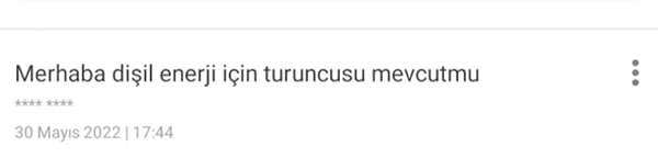 Dişil enerjisi turuncusu diye bir şey mi varmış?