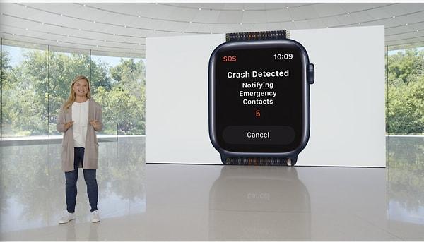 Apple Watch SE2 modeli de Apple Watch Series 8 gibi kaza algılama sensörleriyle geliyor. Bu güvenlik açısından büyük önem arz eden bir özellik.