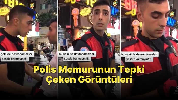 Ağzında Kürdan Var Diye Vatandaşa Kimlik Kontrolü Yaptığı İddia Edilen Polis Memurunun Tepki Çeken Görüntüleri