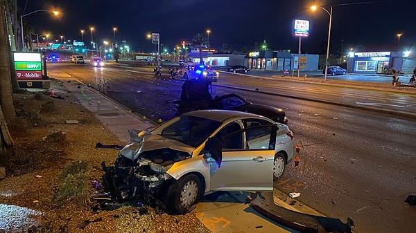 7. Las Vegas'ta bir kadın uyuşturucu madde etkisindeyken hız yaparak başka bir araca çarptı ve bir kişinin yaşamını yitirmesine neden oldu.