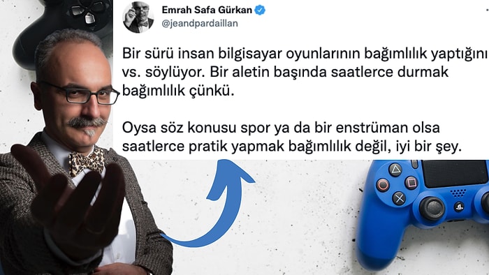 Tarihçi Emrah Safa Gürkan Takipçilerine Sordu: Sizce Bilgisayar Oyunları Bağımlılık Yapar mı?