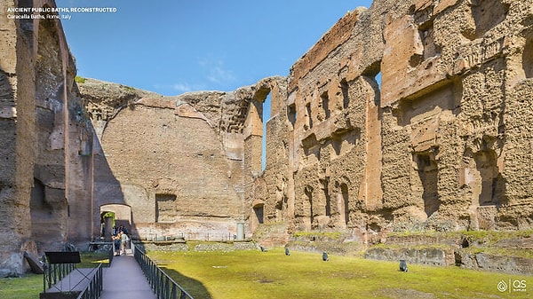 Бани Каракаллы, Рим, Италия (построены в 216 году н.э.)