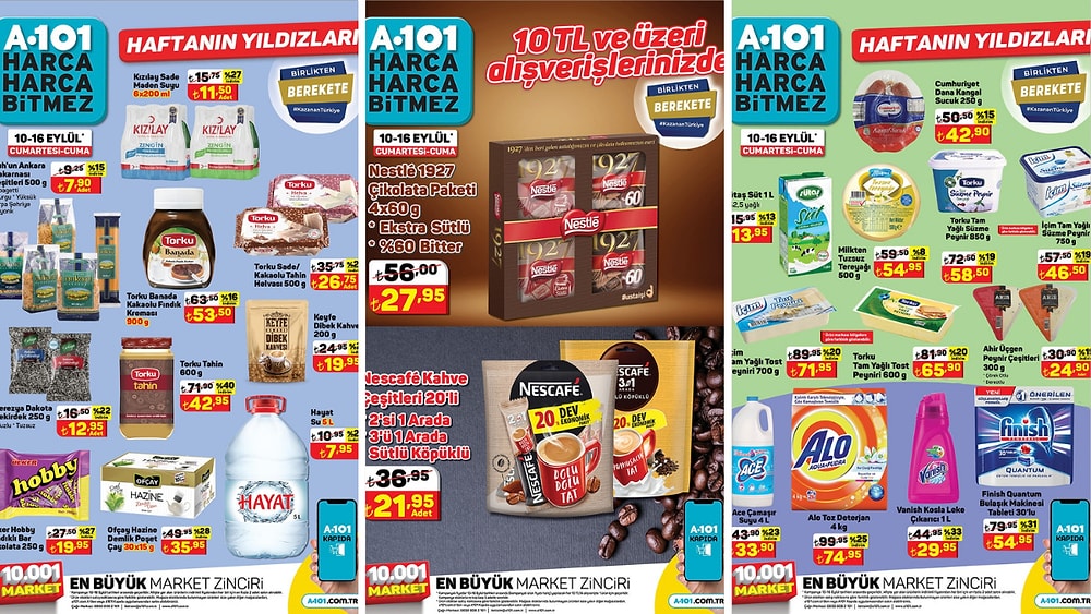 10 - 16 Eylül 2022 A101 Haftanın Yıldızları Kataloğu