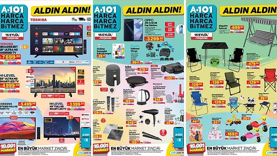 15 Eylül 2022 A101 Aldın Aldın Kataloğu