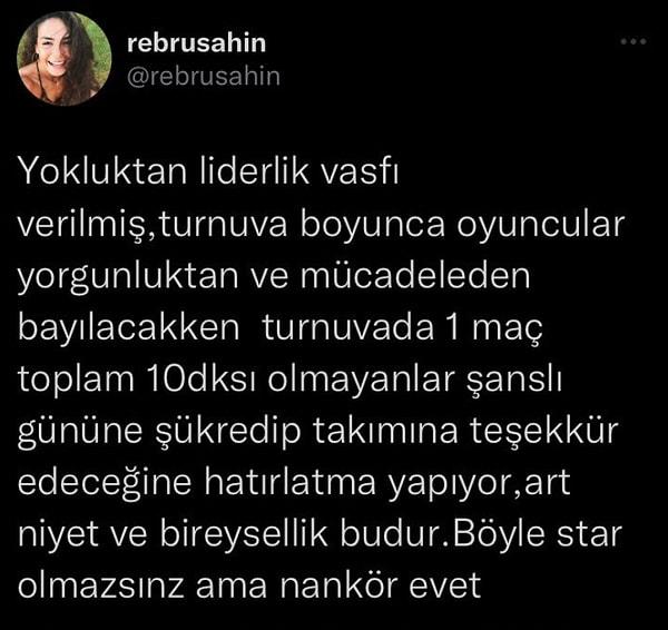 İşte Ebru Şahin'in o paylaşımı:
